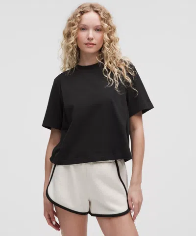 Lululemon Cotton Jersey Stitch-detail T-shirt