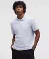 Lululemon Cotton Pique Short-sleeve Polo Shirt In Blue