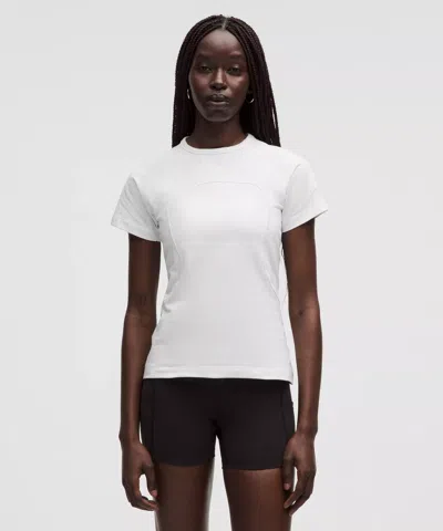 Lululemon Cotton Terry Short-sleeve Shirt Slnsh Collection In White