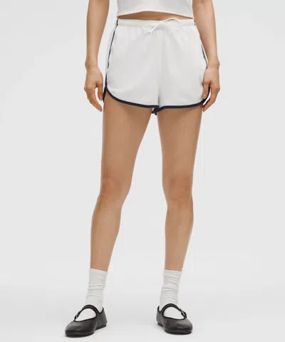 Lululemon Cotton Terry Slim-fit High-rise Short 2" In White