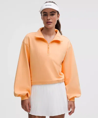 Lululemon Cotton Terry Tennis Half Zip