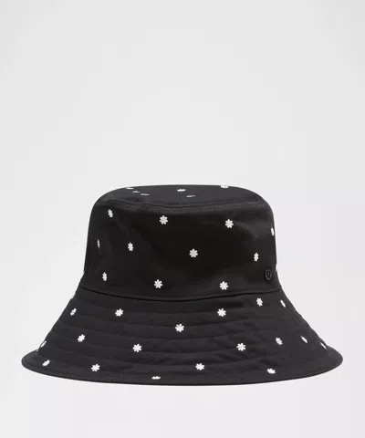 Lululemon Cotton Twill Wide-brim Hat In Black