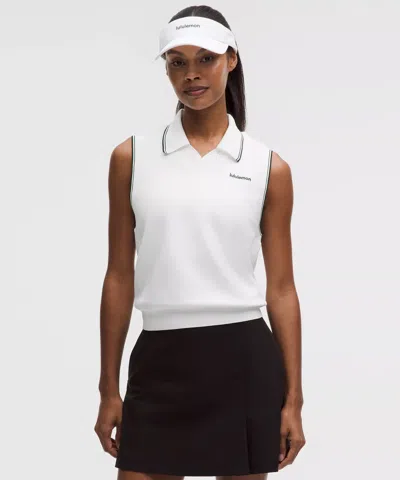 Lululemon Cotton-blend Golf Vest In White