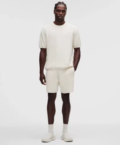 Lululemon Cotton-blend Knit Short 7" In White