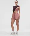Lululemon Court Rival High-rise Short 3" In Pink