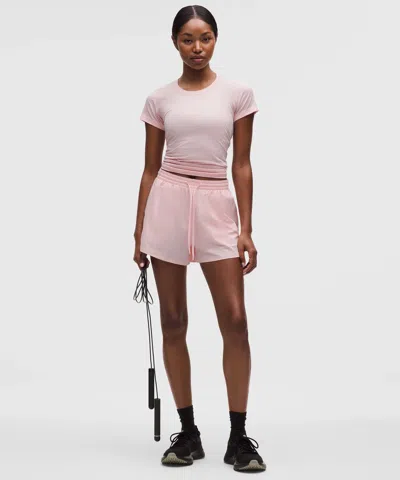 Lululemon Court Rival High-rise Short 3" In Pink