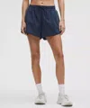 Lululemon Court Rival High-rise Short 3" Perforated In Blue