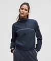 Lululemon Court Rival Track Jacket Perforated In Blue
