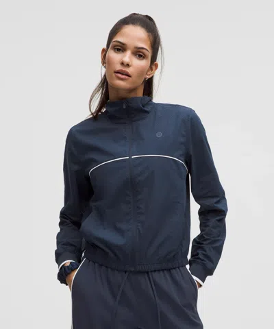 Lululemon Court Rival Track Jacket Perforated In Blue