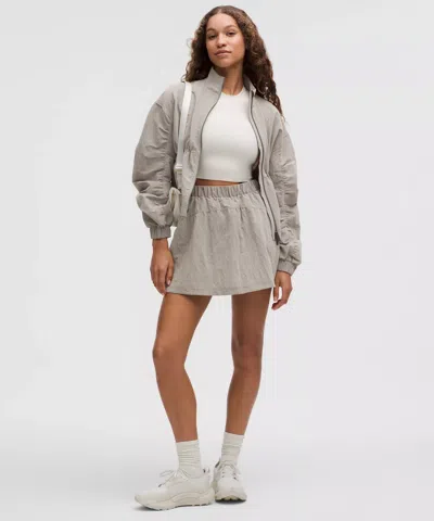 Lululemon Crinkle Nylon High-rise Mini Skirt