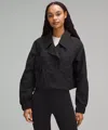 Lululemon Cropped Trench Jacket In Black