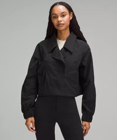 Lululemon Cropped Trench Jacket In Black