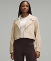 Lululemon Cropped Trench Jacket In White