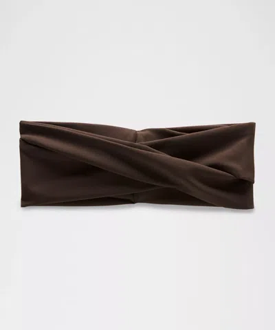 Lululemon Crossover Headband In Brown