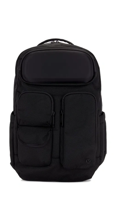 Lululemon Cruiser Backpack In Black & Graphite Grey