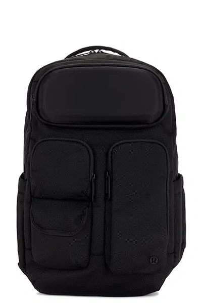 Lululemon Cruiser Backpack In Black & Graphite Grey