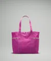 Lululemon Daily Multi-pocket Tote Bag 20l In Burgundy