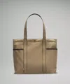 Lululemon Daily Multi-pocket Tote Bag 20l In Burgundy