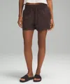Lululemon Dance Studio High-rise Shorts 3.5" In Brown