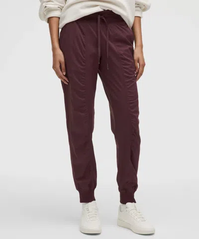 Lululemon Dance Studio Mid-rise Joggers Full Length In Burgundy