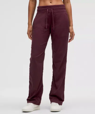 Lululemon Dance Studio Mid-rise Pants Regular In Burgundy