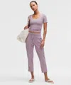 Lululemon Dance Studio Mid-rise Cropped Pant In Purple