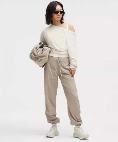 Lululemon Dance Studio Mid-rise Pants In Warm Ash Grey In White