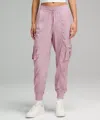 Lululemon Dance Studio Relaxed-fit Mid-rise Cargo Joggers In Pink