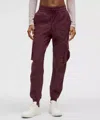 Lululemon Dance Studio Relaxed-fit Mid-rise Cargo Joggers In Burgundy