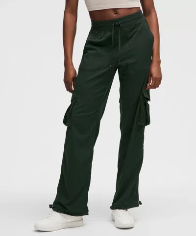 Lululemon Dance Studio Relaxed-fit Mid-rise Cargo Pants In Green