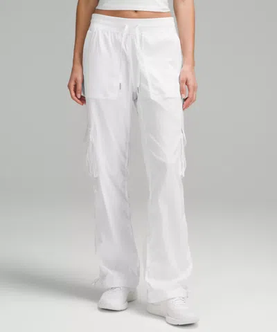 Lululemon Dance Studio Relaxed-fit Mid-rise Cargo Pants In White