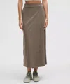 Lululemon Daydrift High-rise Maxi Skirt In Gray