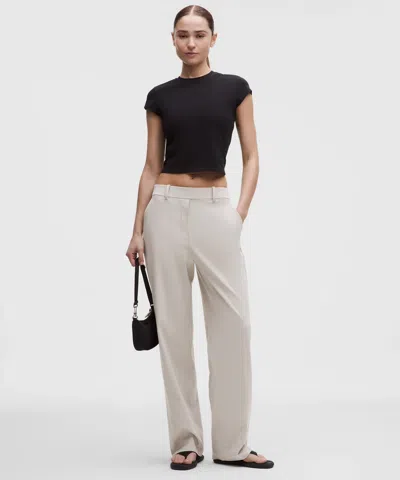 Lululemon Daydrift High-rise Straight-leg Trouser In White