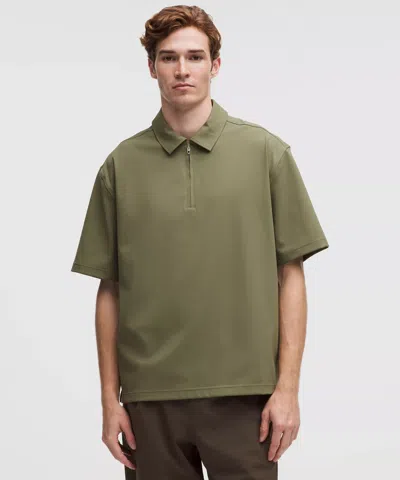 Lululemon Daydrift Oversized Zip-neck Polo Shirt In Green