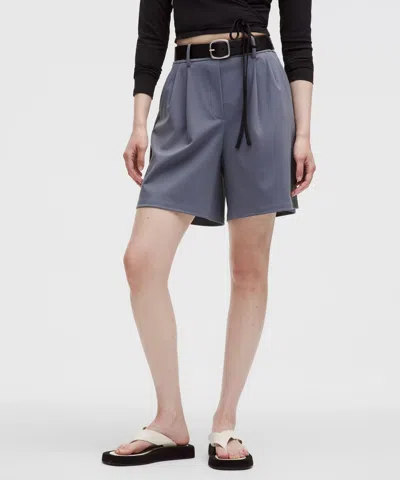 Lululemon Daydrift Pleated High-rise Short 7" In Gray