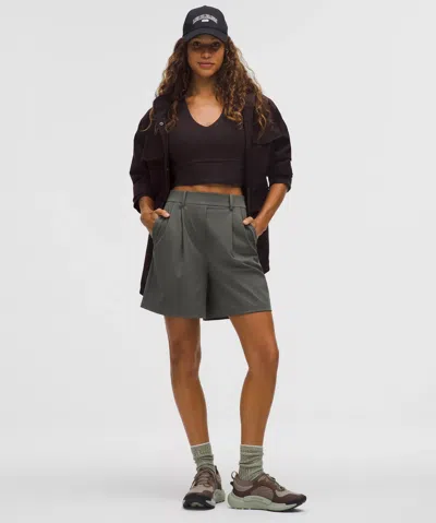 Lululemon Daydrift Pleated High-rise Short 7"