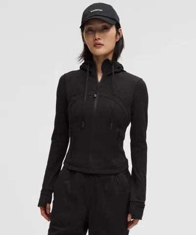 Lululemon Define Cropped Hooded Jacket In Black