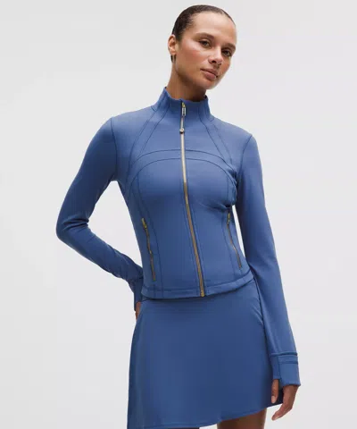 Lululemon Define Cropped Jacket In Blue