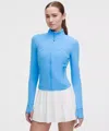 Lululemon Define Cropped Jacket In Blue