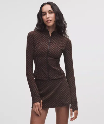 Lululemon Define Cropped Jacket In Brown