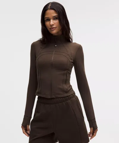 Lululemon Define Cropped Jacket In Brown
