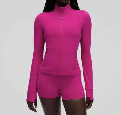 Lululemon Define Cropped Jacket In Pink Flare In Multi