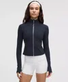 Lululemon Define Cropped Jacket Nulu In Blue