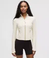 Lululemon Define Cropped Jacket Nulu In White