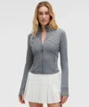 Lululemon Define Cropped Jacket Nulu In Gray