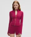 Lululemon Define Cropped Jacket Nulu In Burgundy