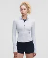 Lululemon Define Cropped Jacket Nulu In Blue