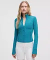 Lululemon Define Cropped Jacket Nulu In Blue