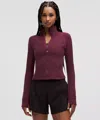 Lululemon Define Cropped Jacket Nulu In Brown