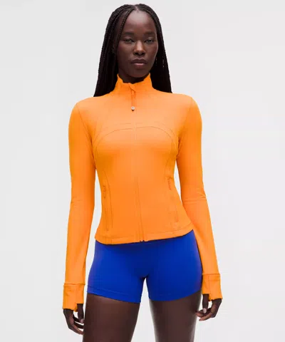 Lululemon Define Cropped Jacket In Orange